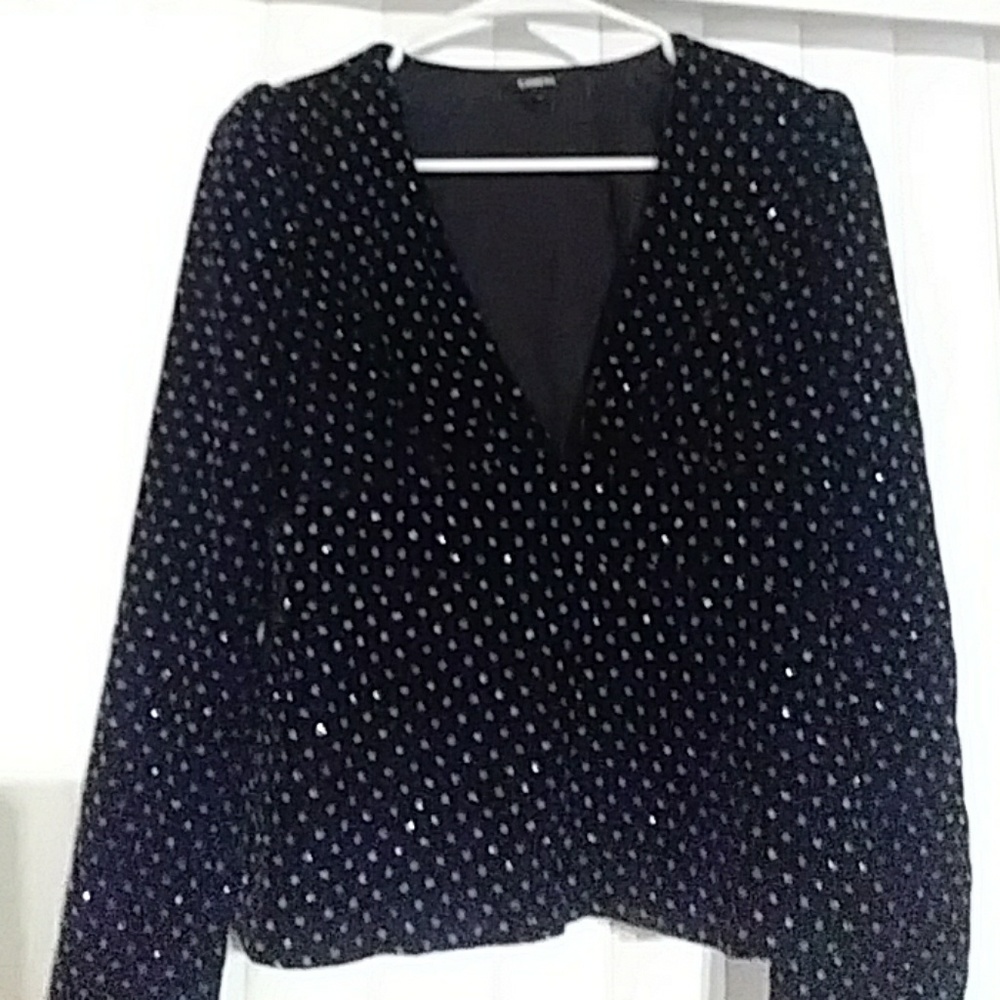 Express velvet jacket style top